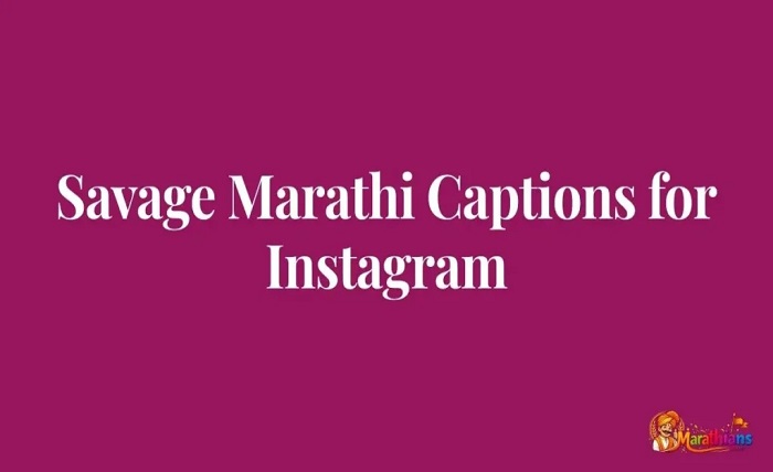 caption in marathi