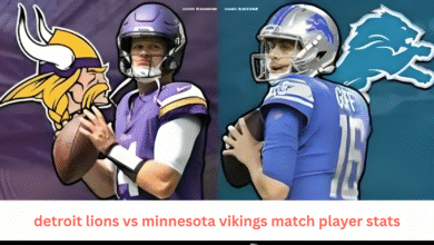 Detroit Lions vs Minnesota Vikings Match Player Stats